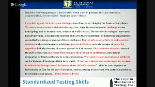 Reading & Writing Video 2:  Types of Passages