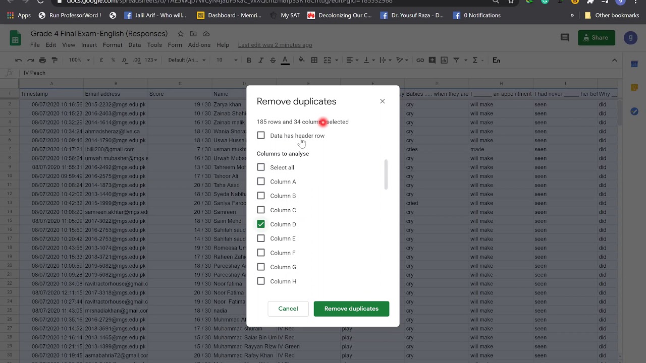Tutorial How to remove duplicates in excel sheet easily - YouTube