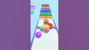 infinity mode ball run 2048 #shorts #gameplay #short #ballrun #45