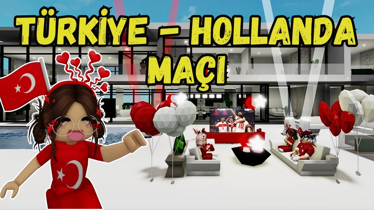 TÜRKİYE-HOLLANDA MAÇI😊AYŞEM ECE ARI💥ARIGİLLER🐝ROBLOX BROOKHAVEN🏡RP
