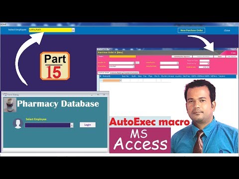 Auto Form Dialog Login, Autoexec - Pharmacy Database in access Part 15