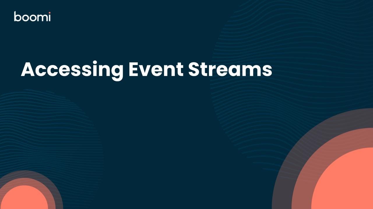 Accessing Event Streams - YouTube
