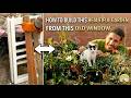 How to Transform an Old Window into a Stunning Hanging Garden🌿✨#garden