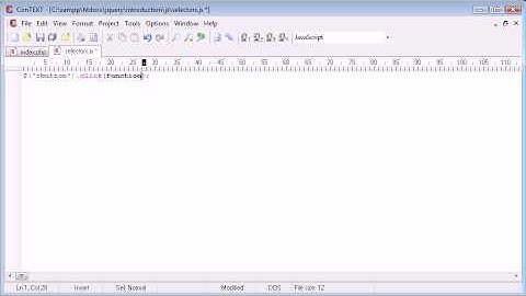 jQuery Tutorial - 17 - A selector example with CSS