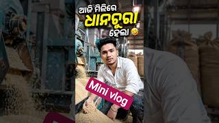 ଆଜି ମିଲିରେ ଧାନଚୁରା ହେଲା 👈viral shot #trending #minivlog #shorts #explore #foryou #odia #blogger #omm