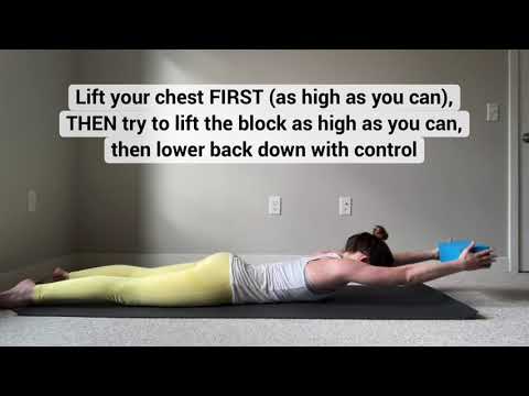 Back Extensions with a Block (Shoulder Extension)