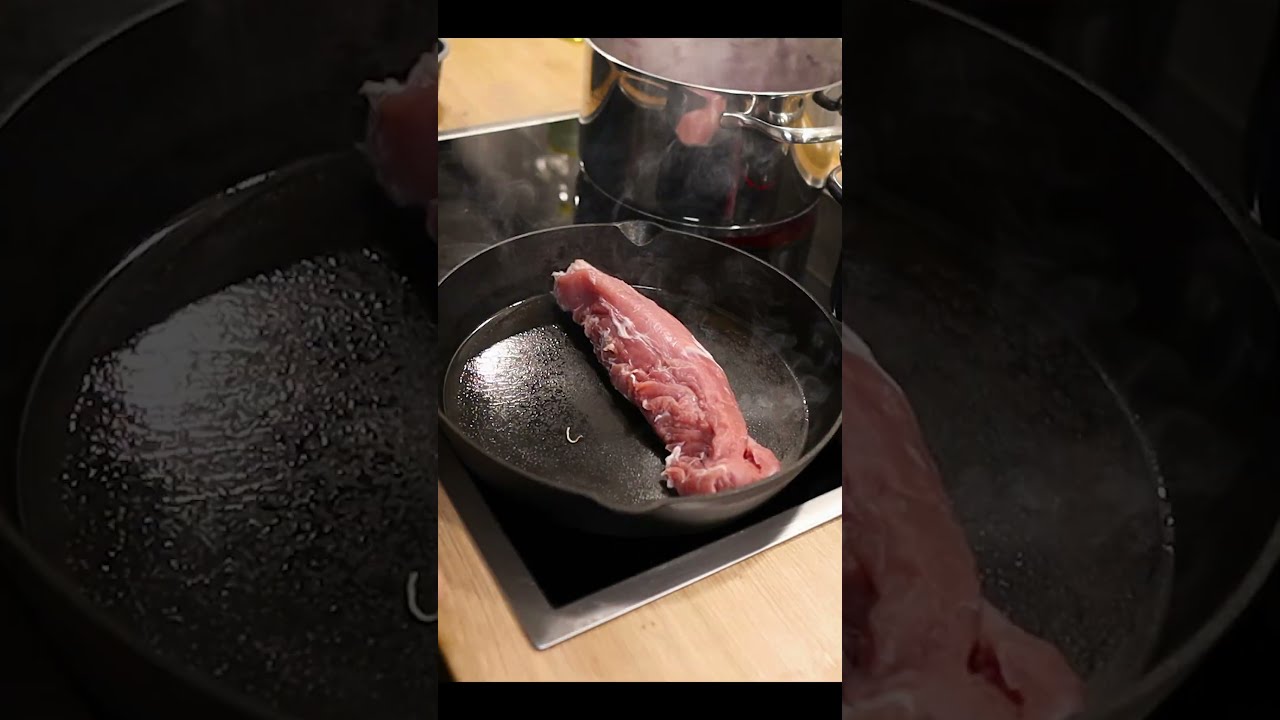 Schweinefilet im Ofen garen🥩| macht sich von selbst👨‍🍳| #shorts - YouTube