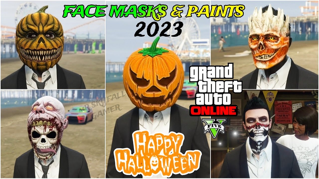 GTA 5 Online Halloween 🎃 Update Event 2023 All Face Paints