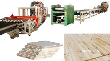 automatic 4 layers hot press bare core blockboard production line with belt assemble line