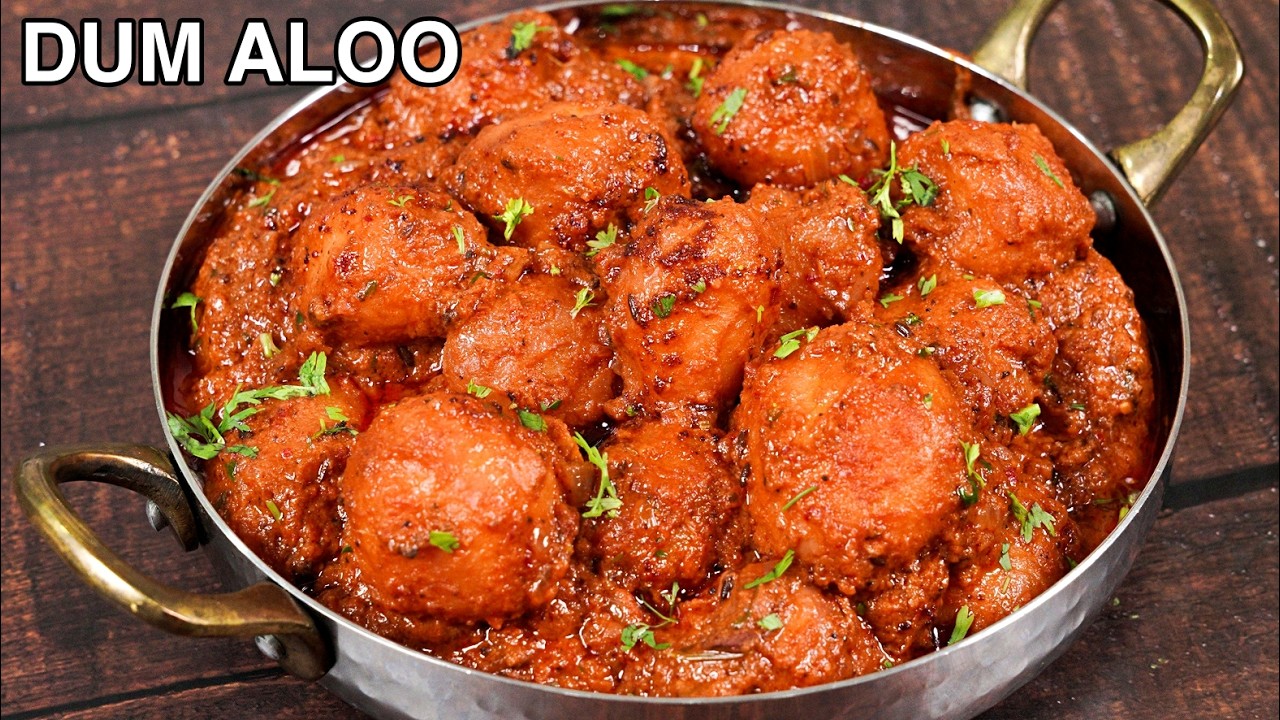 Restaurant Style Dum Aloo - Delicious Easy & Quick Potato Curry | Creamy Dum Aloo