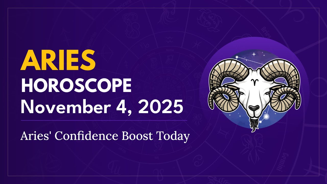 Daily ARIES Horoscope (November 4, 2025) ♈️ 🌟 Aries' Confidence Boost Today