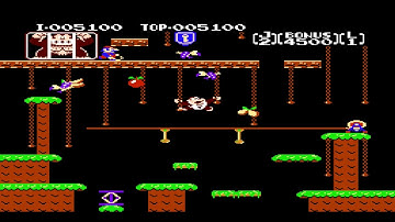 Donkey Kong Jr NES Game B First 4 Stages 1080 HD