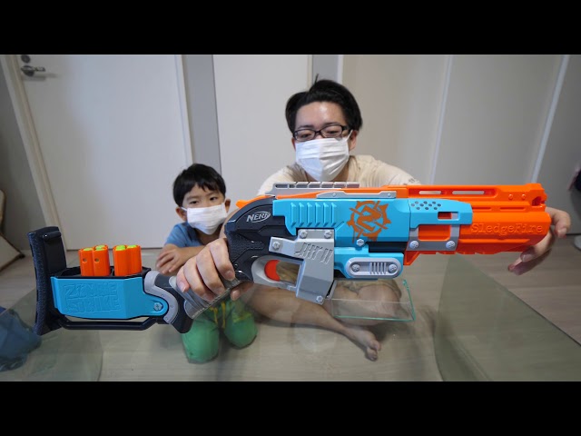 ナーフ(NERF) スレッジファイアとラフカットの紹介 - YouTube