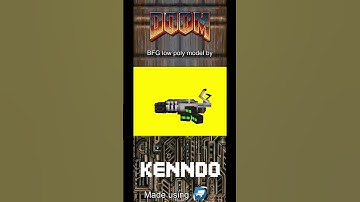 Doom BFG 9000 low poly 3D model made using Blockbench #doom #3dmodeling #lowpoly