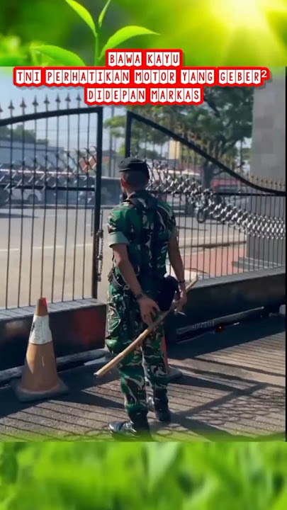 TNI sudah siaga sambil bawa kayu🤣🔥 #tni #komando #tniad #prajurithandal #kopassus #bravo #bravotni