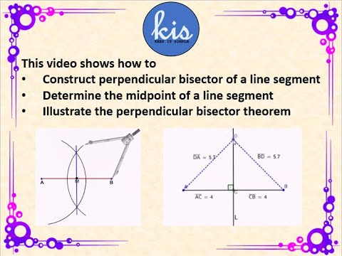 Video: Perbezaan Antara Ketinggian Dan Perpendicular Bisector