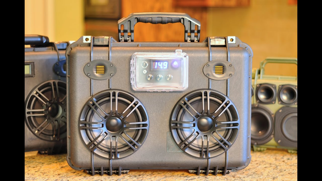 FOR SALE Custom Pelican 1500 Bluetooth Boombox 50W/ch & Bluetooth v4.0