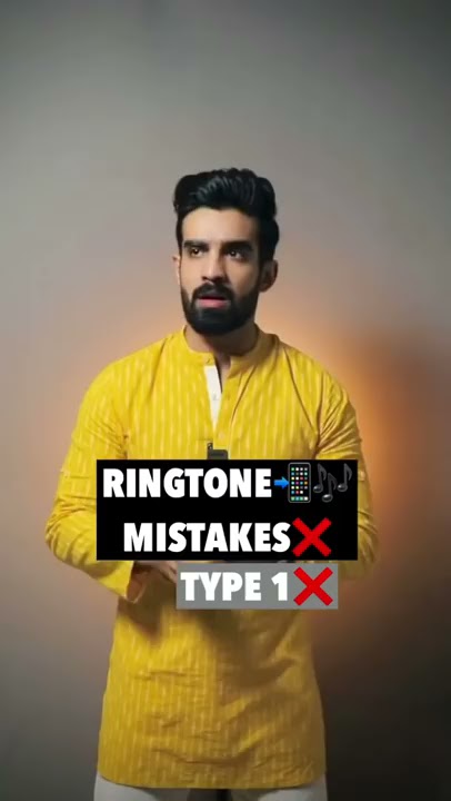 RINGTONE📲🎶 MISTAKES❌ #Shorts