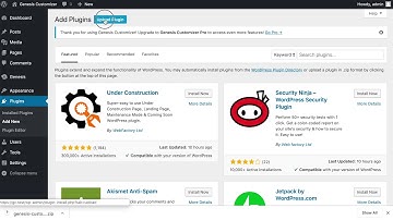How to install Genesis Customizer Pro