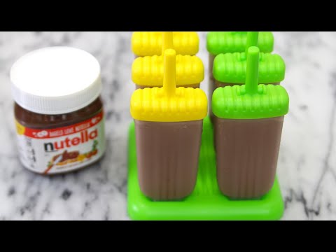 3 INGREDIENT HOMEMADE NUTELLA POPSICLES