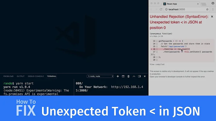 How to fix Unexpected Token in JSON error (for web developers)