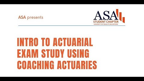 Intro to Actuarial Exam Study with Coaching Actuaries