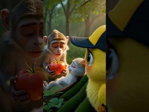 Monyet ini ikira Pencuri, Ternyata Pahlawan… Endingnya Mengharukan 🐒❤️ #shorts #animasilucu