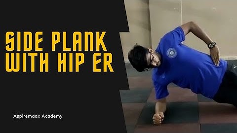 Side Bridge Hold with Hip external rotation