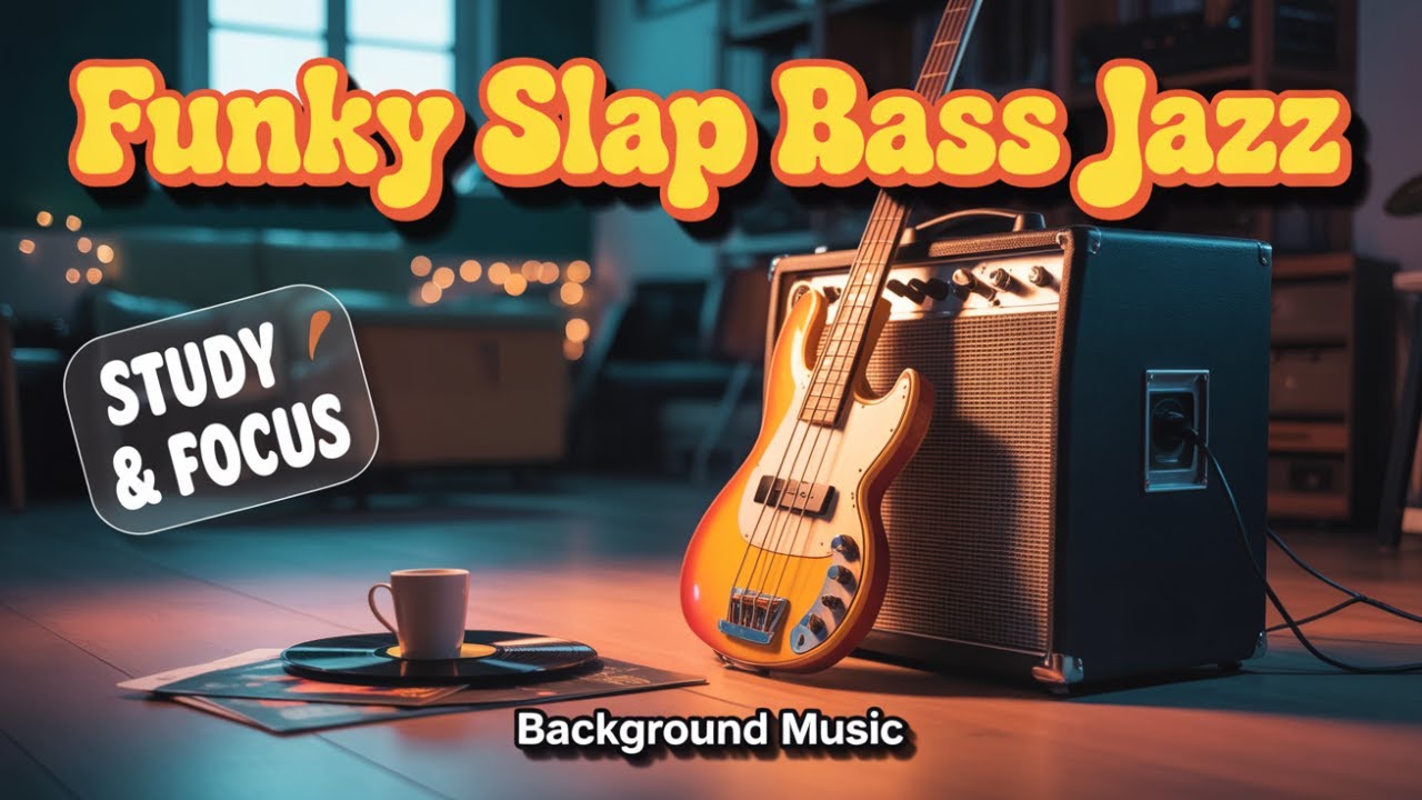 Funky Slap Bass Jazz - Background Music for Studying & Relaxation
