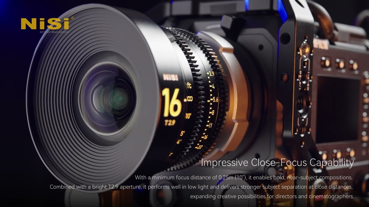 NiSi Cine Lens 65 Prime 16mm T2.9 PL-Mount - YouTube