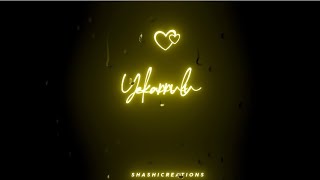 #Status#Love song lyrics ♥️ Telugu WhatsApp status // black screen lyrics //#yekannuluchudani #love screenshot 1