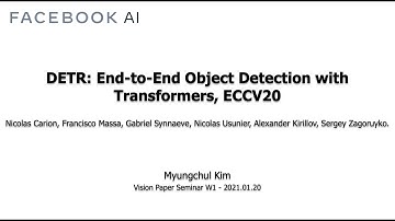 VPS-01: DETR: End-to-End Object Detection with Transformers paper review
