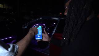 I Customized My Chrysler 300 Interior Using Only Premium Suede & LED Lights (Extremely Bright💡)