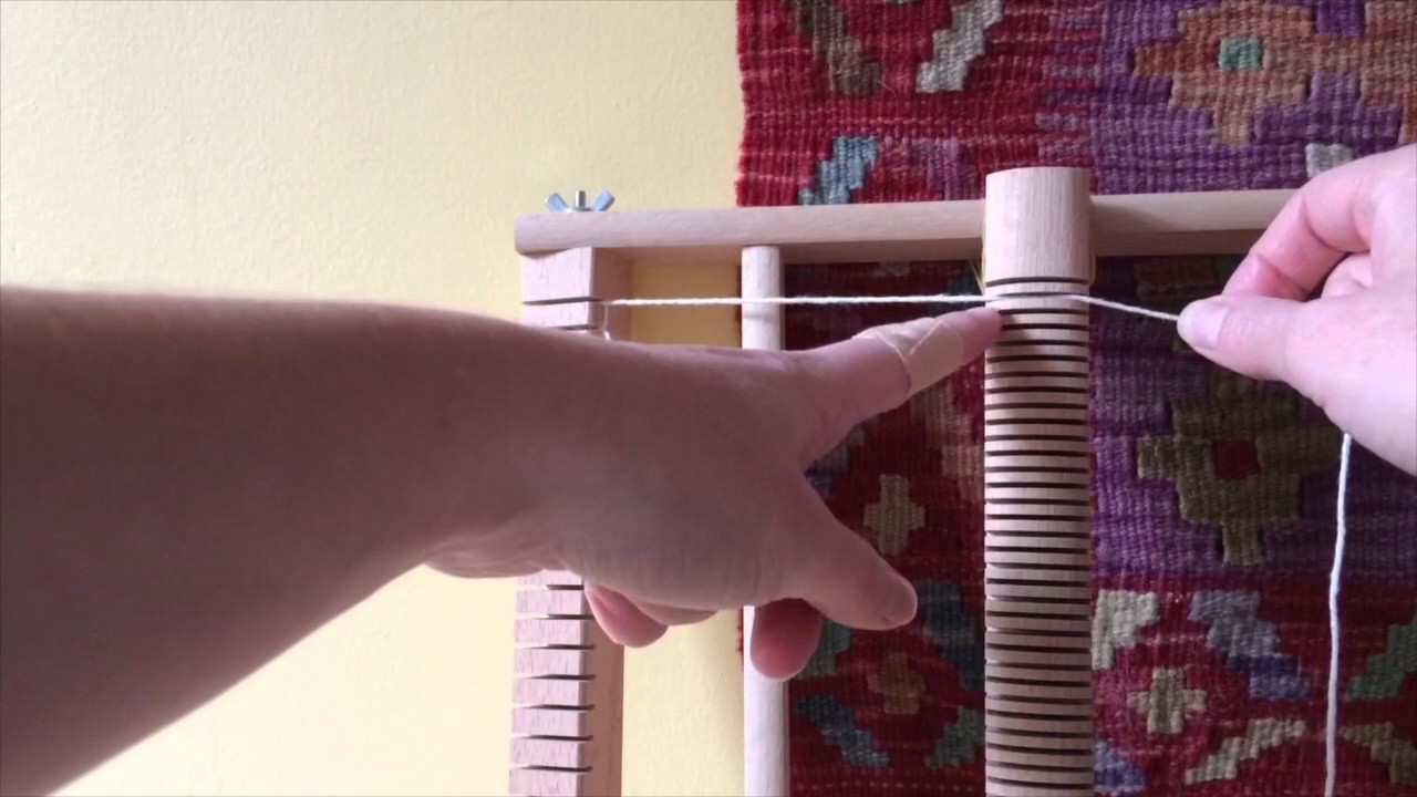 How to warp a weaving frame loom ? willyarn YouTube