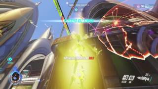 Defending Numbani as Widow Maker (FULL HOLD)