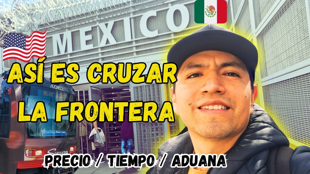 Como cruzar de USA  a Mexico por San Ysidro desde el Aeropuerto de San Diego en trasporte público ✅️