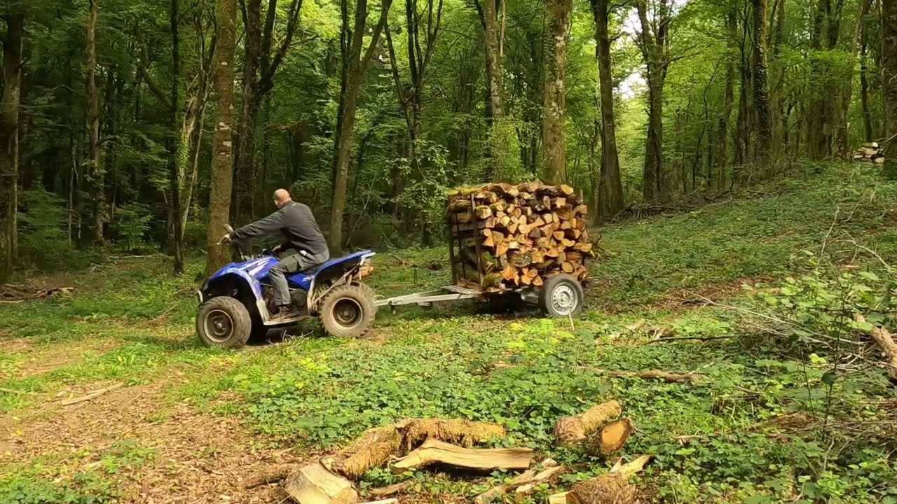 Débardage en quad .