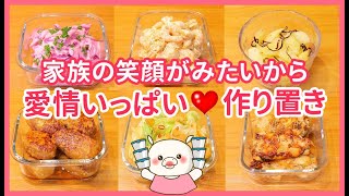 【作り置き品6品】さぁ！食べようよ笑顔間違いなし料理！#280
