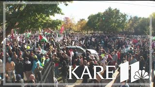 Rally for Palestine in Minneapolis draws large crowd of demonstrators