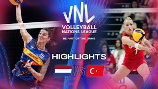 NED vs.  TUR  Highlights | Week 1 | Women's VNL 2024