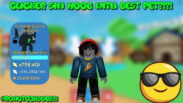 🤔NOOB TO PRO WITH BEST PET IN CLICKER SIMULATOR 🤔
