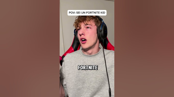 Quando sei un Fortnite KId #shorts