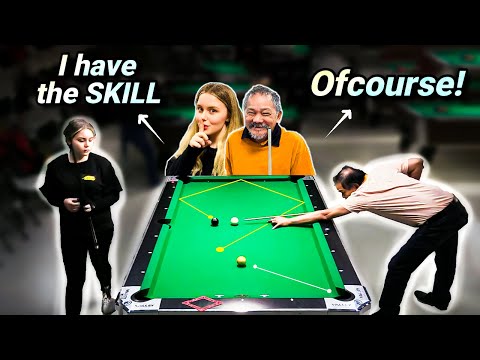 She has the SKILL, but EFREN REYES is on ANOTHER LEVEL