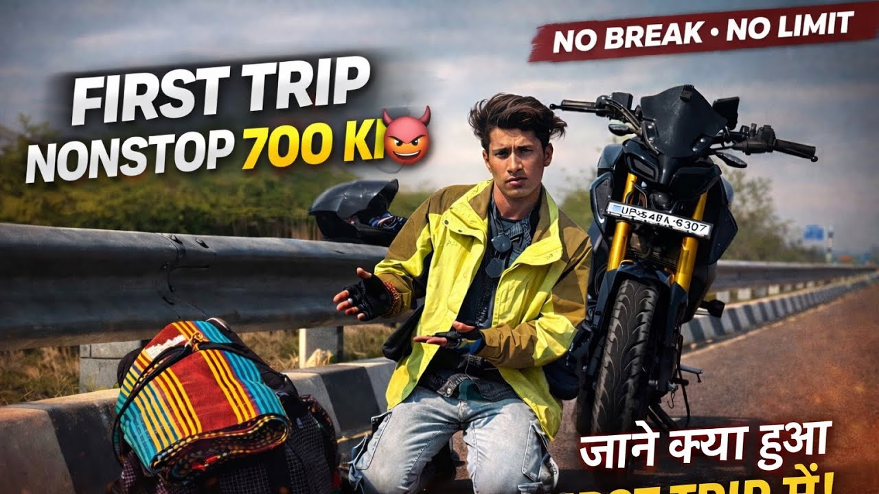 First Trip में ही 700KM Nonstop 😳 | No Break No Limit Ride🔥