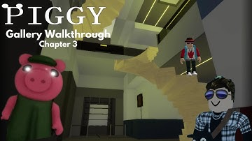 How to ESCAPE THE GALLERY MAP (CHAPTER 3) in PIGGY | Roblox #roblox #piggy #gameplay