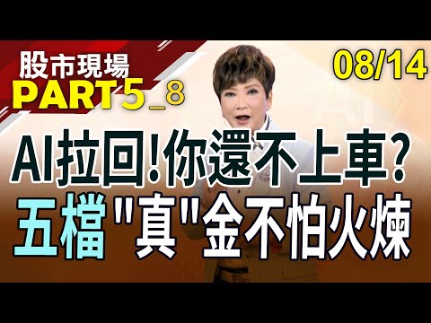 AI拉回你還不上車!買矽統不如選智原?廣達喊AI老大哥讓我當!傳產有"基"股可渡過亂流?｜20230814(第5/8段)股市現場*鄭明娟(李蜀芳)