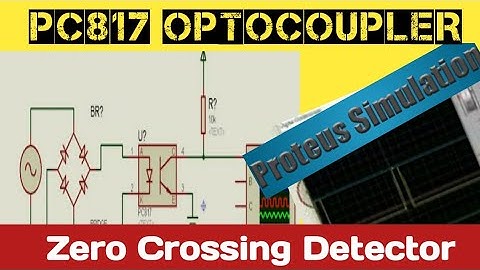 PC817 optocoupler Proteus Simulation- How to use as a Zero Crossing Detector