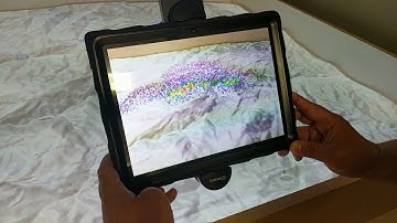 Ares Augmented Reality Via Tablet over Ares Sand Table