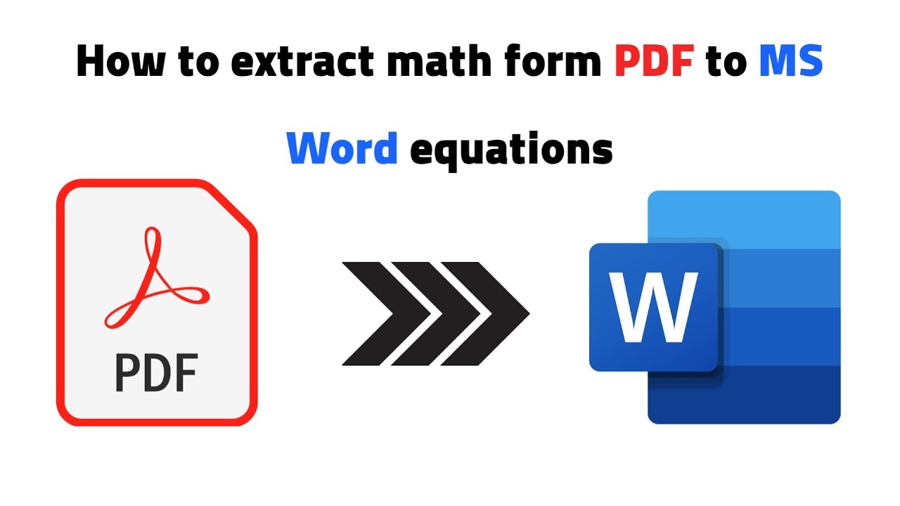 How to extract math from PDF to MS Word equations with[mathpix]|گهورینا ...