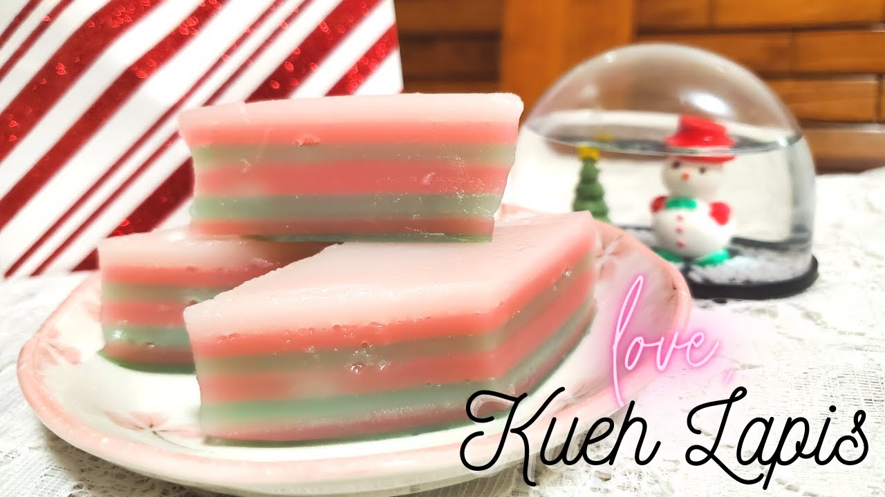 KUEH LAPIS: Steamed Layered Coconut Milk Dessert (GF + VEGAN)